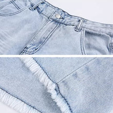 Load image into Gallery viewer, Frayed Denim Shorts
