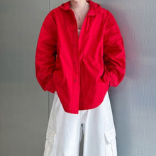 Load image into Gallery viewer, Casual Loose Hooded Shirt Jacket

