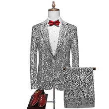 Load image into Gallery viewer, Sequined Suit Set Stage Performance Party Tuxedo
