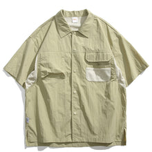 Load image into Gallery viewer, Japanese Retro Multi-pocket Patchwork Loose T-shirt
