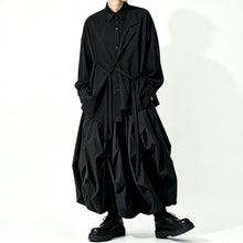 Load image into Gallery viewer, Japanese Minimalist Lyocell Draped Loose Long Sleeve Shirt
