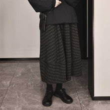 Load image into Gallery viewer, Women's Plaid Drawstring Midi Skirt
