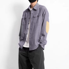 Load image into Gallery viewer, Japanese Striped Retro Patchwork Loose Casual Shirt
