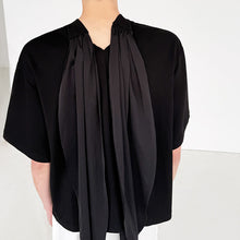 Load image into Gallery viewer, Scarf Ribbon Silhouette Short Sleeves T-shirt
