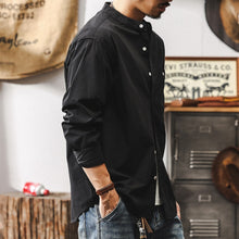 Load image into Gallery viewer, Loose Stand Collar Long Sleeve Casual Shirt
