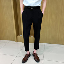 Load image into Gallery viewer, Slim-fit Draped Suit Trousers
