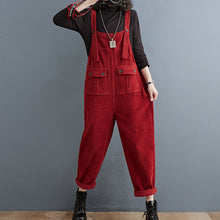 Load image into Gallery viewer, Autumn and Winter Retro Straight Overalls
