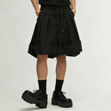 Load image into Gallery viewer, Japanese Style Casual Drawstring Pleated Cargo Shorts
