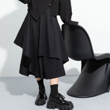 Load image into Gallery viewer, Irregular High-waisted A-line Skirt Pants
