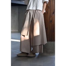 Load image into Gallery viewer, Women‘s Irregular Color-blocked Faux Two-piece Casual Skirt Pants

