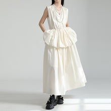 Load image into Gallery viewer, V-neck Ruffled Bud Shirt Dress
