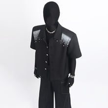 Load image into Gallery viewer, Spray-painted Beading Cropped Jacket
