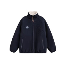 Load image into Gallery viewer, Winter Reversible Stand-up Collar Fleece Jacket

