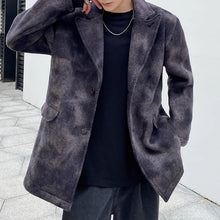 Load image into Gallery viewer, Shoulder Pad Wool Tie-dye Suit Jacket
