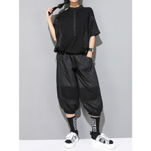 Load image into Gallery viewer, Women's Loose Batwing Sleeve Lace Patchwork Cutout Top
