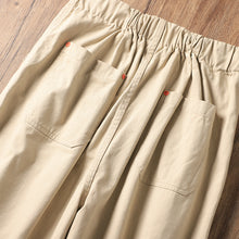 Load image into Gallery viewer, Wide-leg Cotton Loose Japanese Retro Casual Trousers

