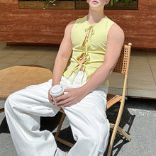 Load image into Gallery viewer, Tie-front Cardigan Slim-fit Vest
