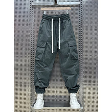 Load image into Gallery viewer, Multi-pocket Quick-dry Cargo Joggers with Drawstring Cuffs
