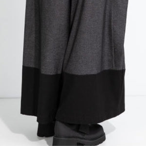 Elastic Waist Midi Skirt Pants