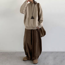 Load image into Gallery viewer, Vintage Corduroy Loose Casual Wide-leg Trousers
