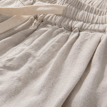 Load image into Gallery viewer, Linen Wide-leg Thin Elastic Waist Trousers
