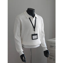Load image into Gallery viewer, Seagull Collar Long-sleeved Knit Sweater
