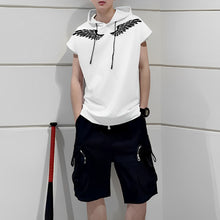 Load image into Gallery viewer, Printed Sports Loose Vest Hoodie
