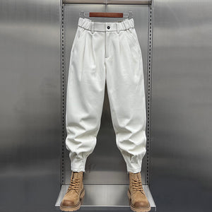 Winter Zippered Woolen Casual Trousers