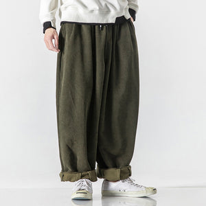 Retro Corduroy Straight Leg Pants