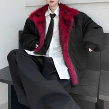 Load image into Gallery viewer, Winter Suede Loose-fitting Fur-lined Cotton Coat
