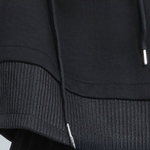 Fake Two-piece Stand-up Collar Casual Sweatshirt