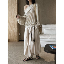 Load image into Gallery viewer, Women's Off-Shoulder Tencel T-Shirt
