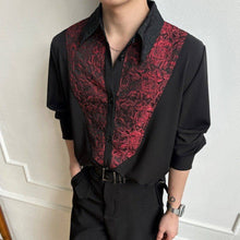 Load image into Gallery viewer, Three-dimensional Cut Patchwork Color-blocked Loose Shirt
