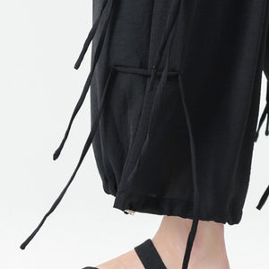 Ribbon Loose Casual Pants