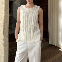 Load image into Gallery viewer, Vintage French Beads Decoration Knit Loose Vest
