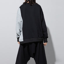 Load image into Gallery viewer, Women's Asymmetrical  Colorblock Loose Sweatshirt
