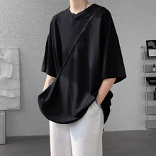 Load image into Gallery viewer, V-neck Ice Silk Loose Short-sleeved T-shirt
