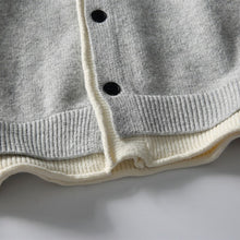 Load image into Gallery viewer, Japanese Faux Two-piece Loose Casual Knit Cardigan

