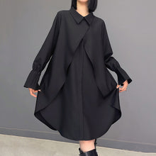 Load image into Gallery viewer, Loose Polo Collar Long Sleeve Dress

