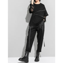 Load image into Gallery viewer, Women's Zipper Detail Mesh Paneled Sun Protection Loose Top
