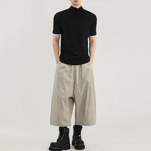 Load image into Gallery viewer, Straight Shoulder Jumpsuit Collar Knitted Slim Fit T-shirt
