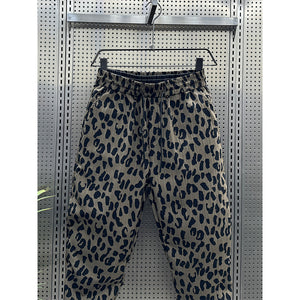 Leopard Print Nine-point Casual Pants