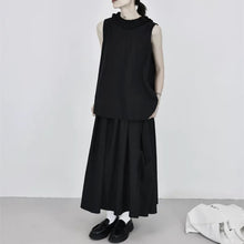 Load image into Gallery viewer, Loose-fitting Sleeveless Ruffled Shirt Vest
