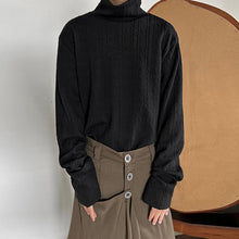 Load image into Gallery viewer, Retro Turtleneck Casual Loose Knit Sweater
