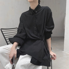 Load image into Gallery viewer, Loose Slit-buttoned Two-way Shirt
