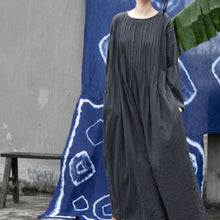 Load image into Gallery viewer, Retro Loose Pleated Robe Dress
