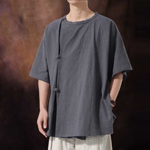 Load image into Gallery viewer, Retro Button-down Short-sleeved Shirt

