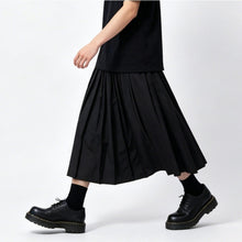 Load image into Gallery viewer, High-Waisted Pleated Wide-Leg Culottes Skirt-Pants
