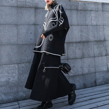 Load image into Gallery viewer, Reversible Turtleneck Pullover Loose Sweater
