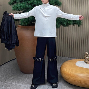 Turtleneck Zippered Bottoming Shirt